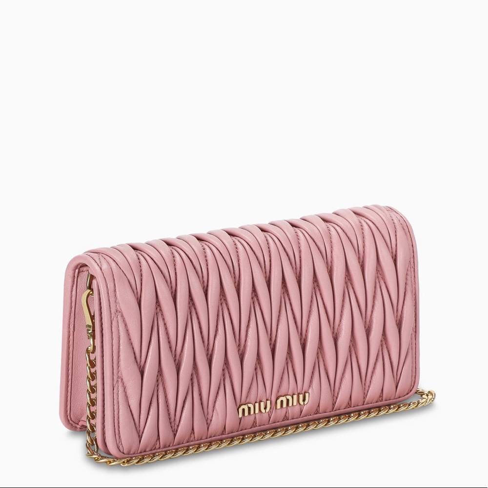Miu Miu Matelassé leather mini bag